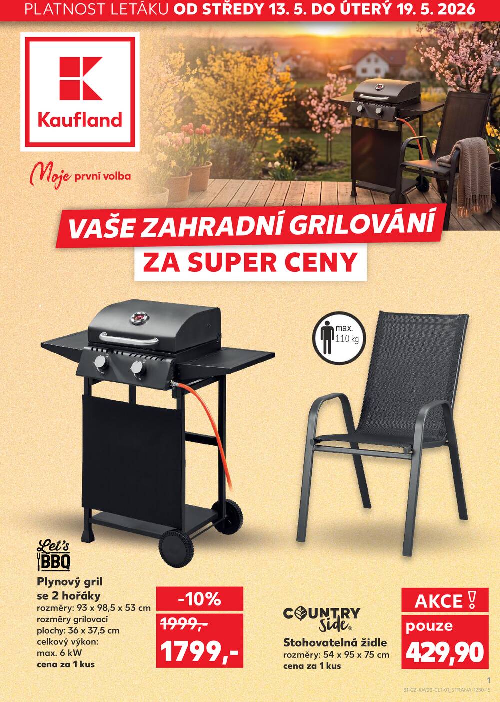 Leták Kaufland - Kaufland - Spotřební zboží - 13.5. - 19.5.2026 - strana 1