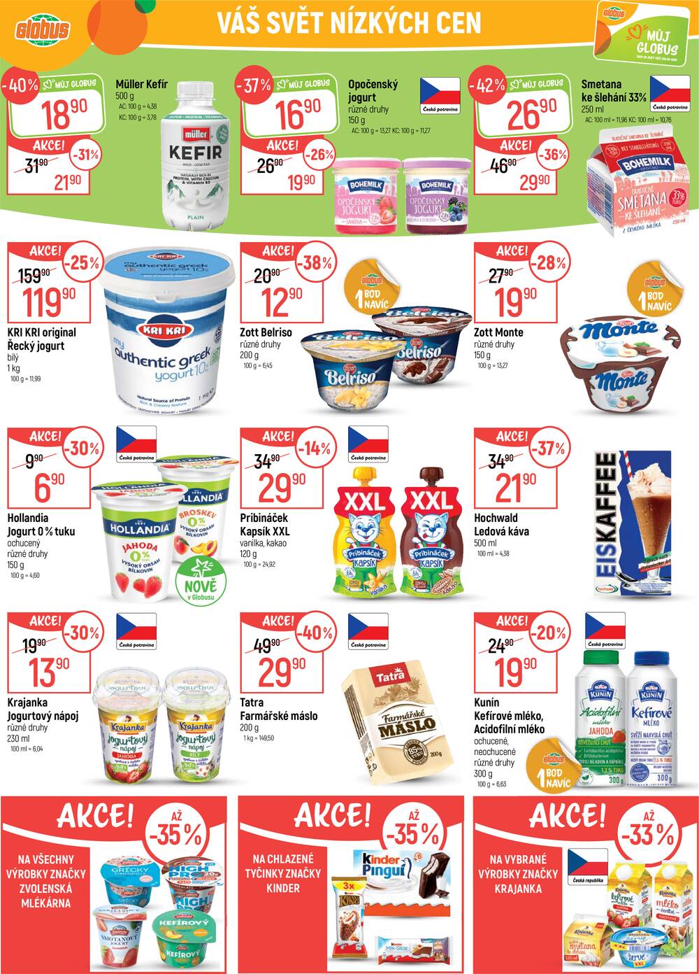 Akční leták Globus 13.5. - 19.5.2026 - Globus Praha - Centrum Černý Most