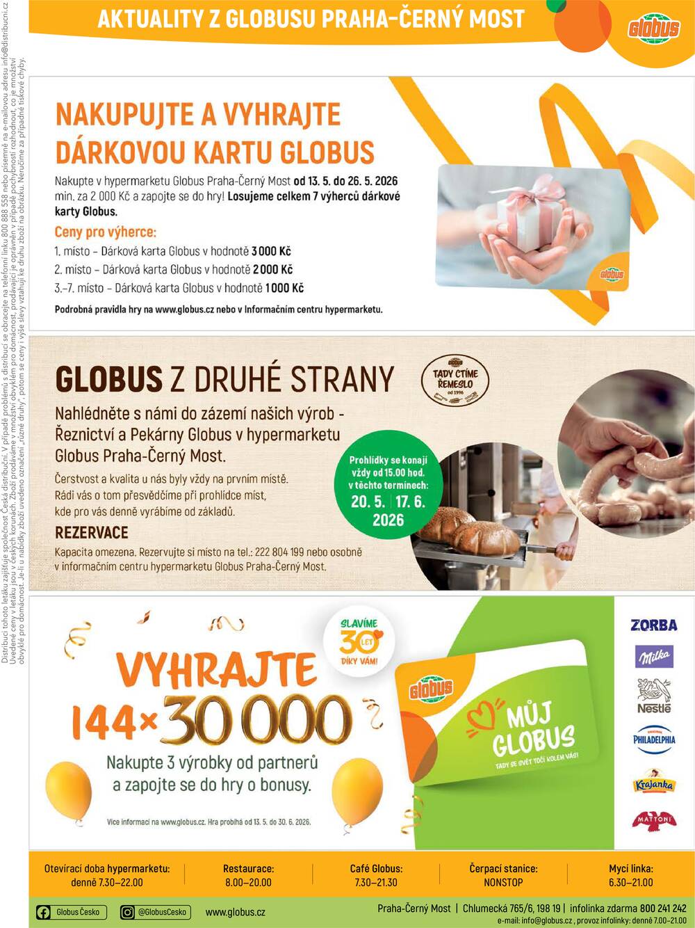 Akční leták Globus 13.5. - 19.5.2026 - Globus Praha - Centrum Černý Most