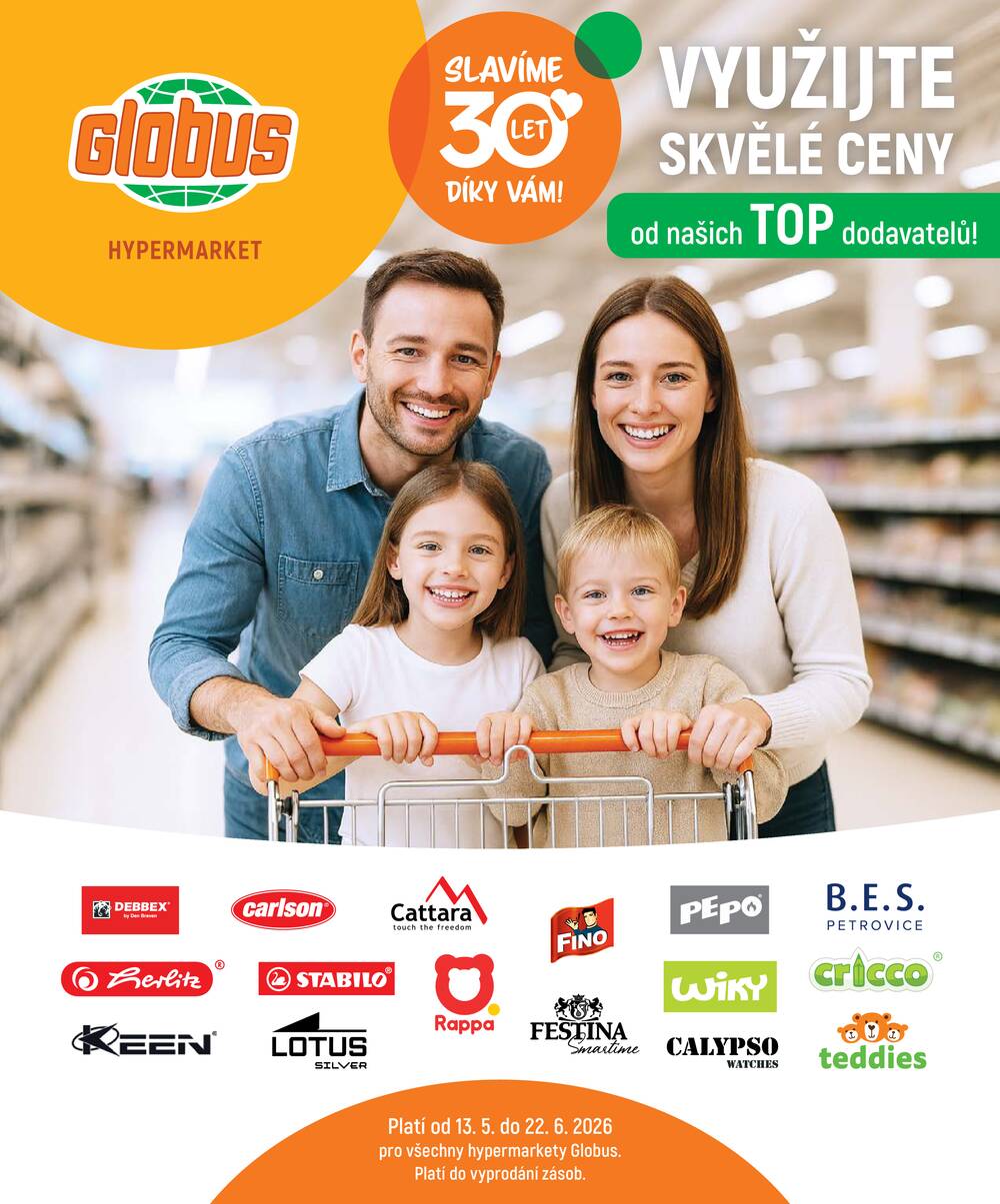 Akční leták Globus 13.5. - 22.6.2026 - Globus Praha - Zličín