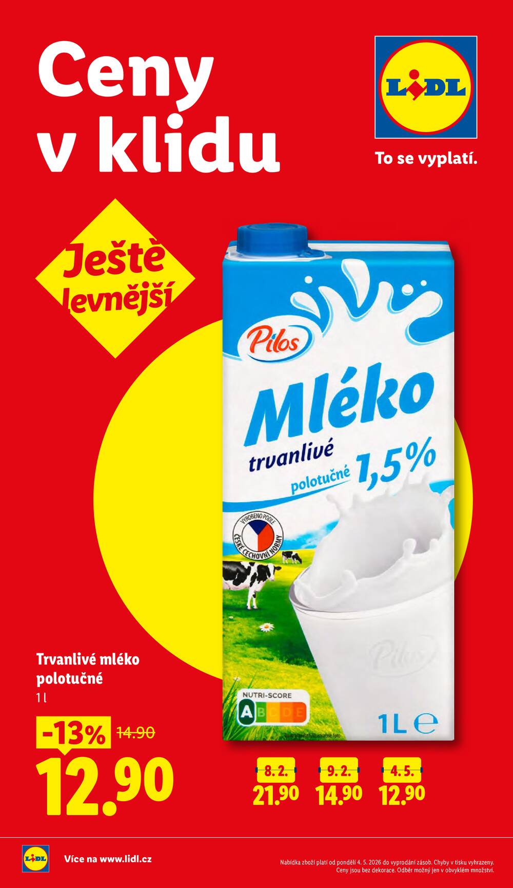 Lidl Čtvrtek od 14.5. do 17.5.2026