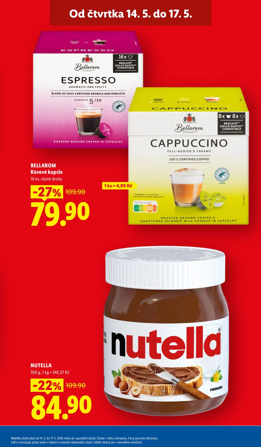Lidl Čtvrtek od 14.5. do 17.5.2026