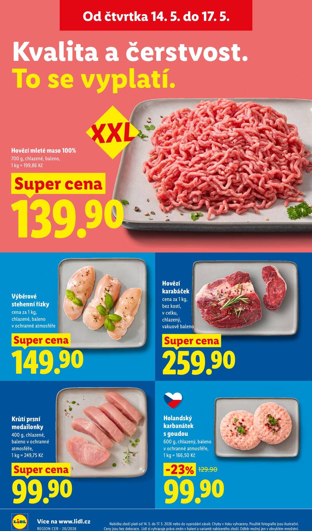 Lidl Čtvrtek od 14.5. do 17.5.2026
