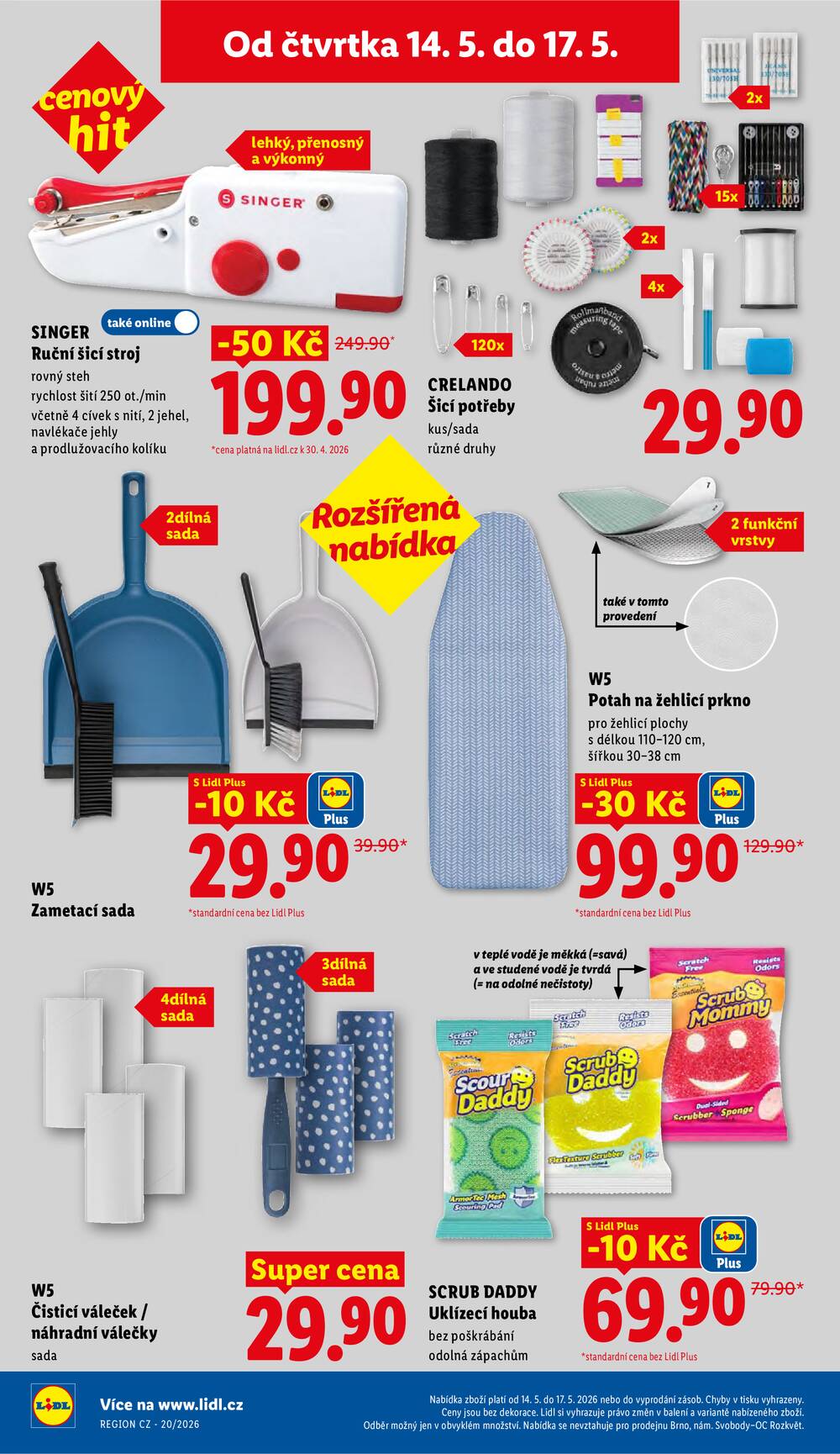 Lidl Čtvrtek od 14.5. do 17.5.2026