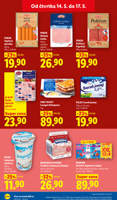 Lidl Čtvrtek od 14.5. do 17.5.2026