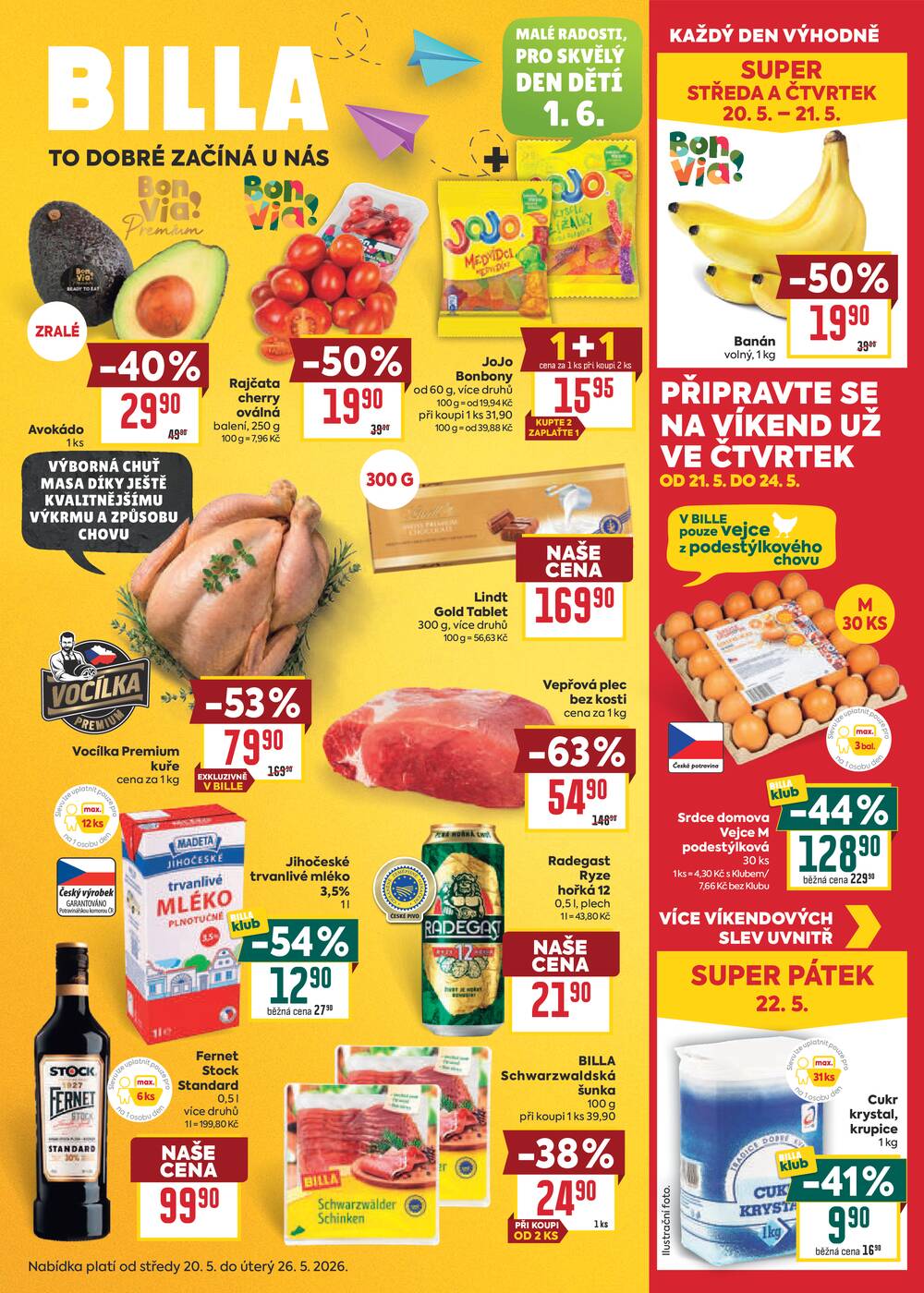 Leták BILLA - BILLA malý leták od 20.5. do 26.5.2026 - strana 1 Leták BILLA - BILLA malý leták od 20.5. do 26.5.2026 - strana 1