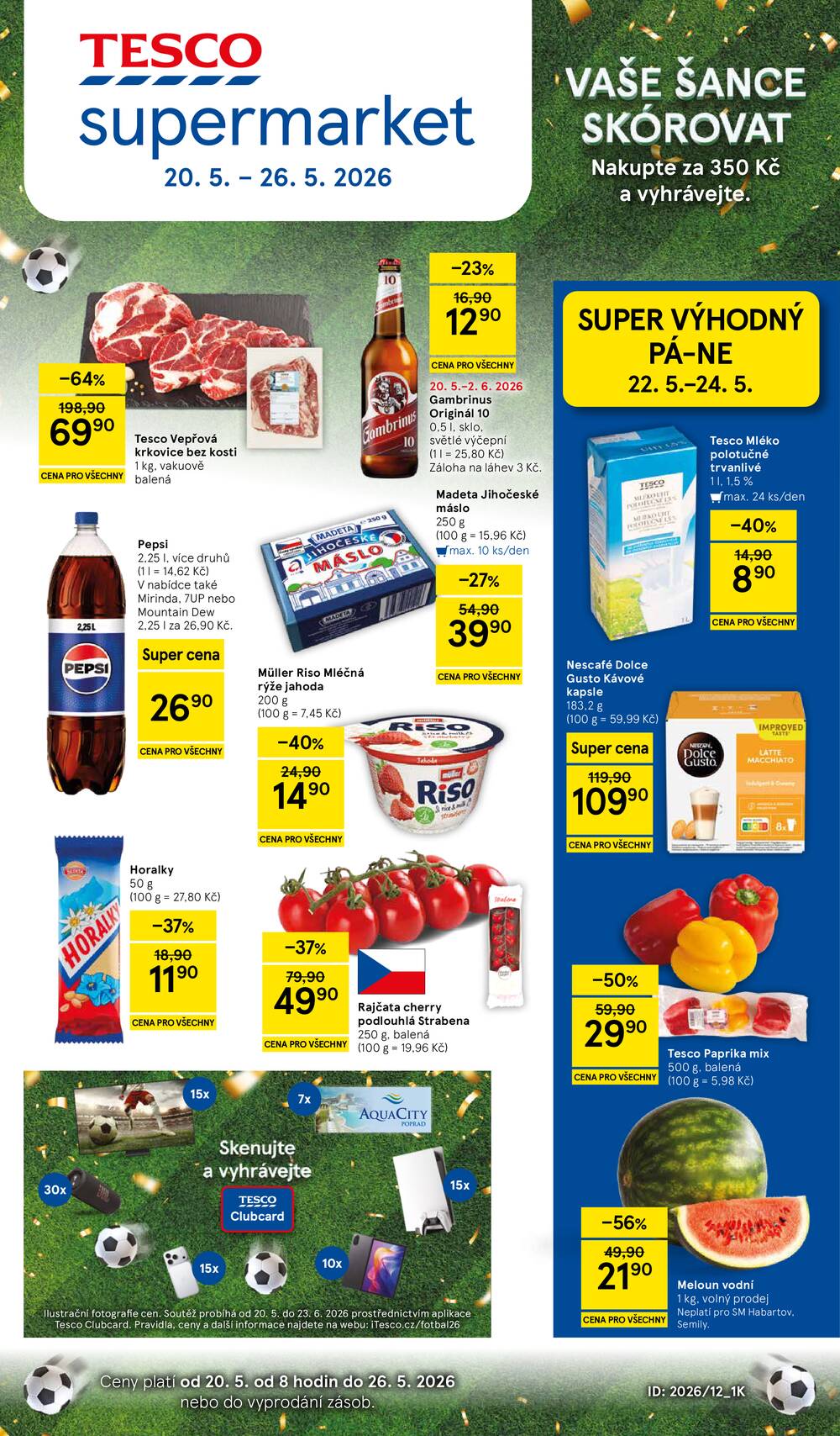 Leták Tesco - Tesco supermarkety od 20.5. do 26.5.2026 - strana 1 Leták Tesco - Tesco supermarkety od 20.5. do 26.5.2026 - strana 1
