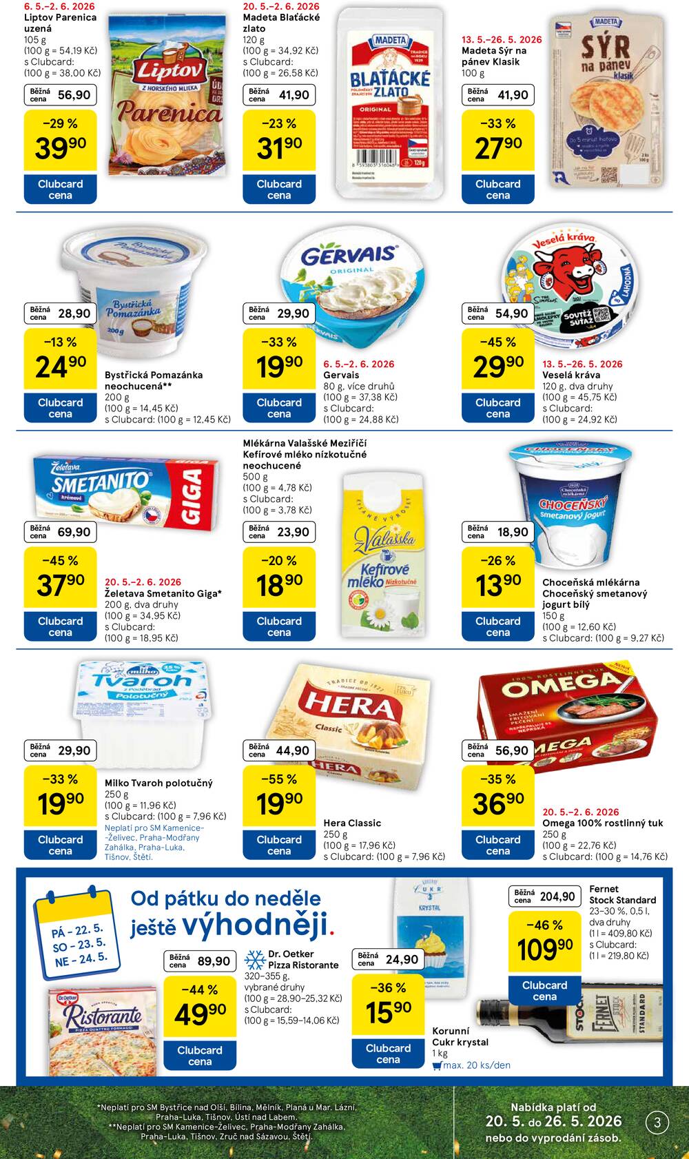 Tesco supermarkety od 20.5. do 26.5.2026
