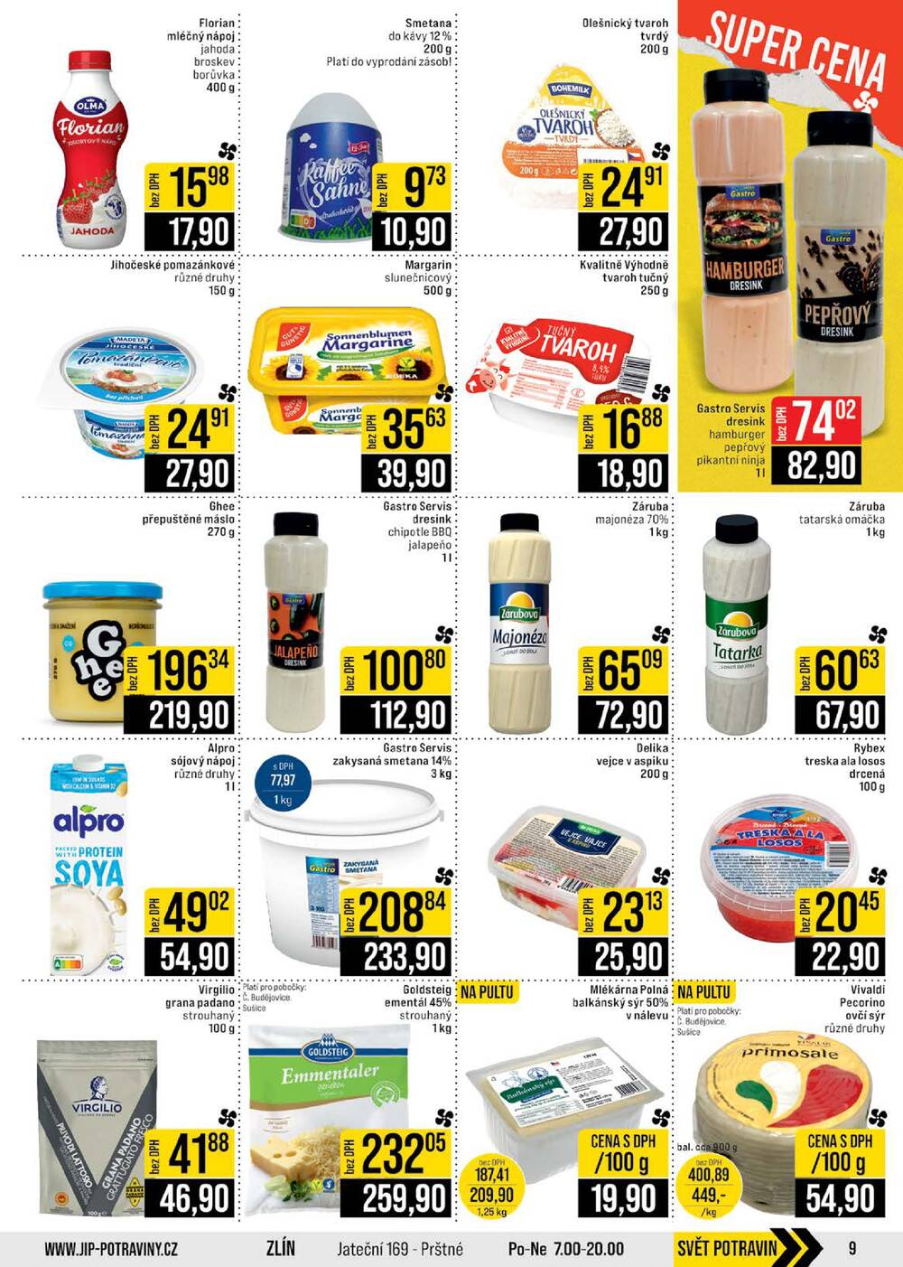 JIP Cash & Carry České Budějovice, Most, Náchod, Polička, Sušice a Svoboda nad Úpou od 20.5. do 26.5.2026