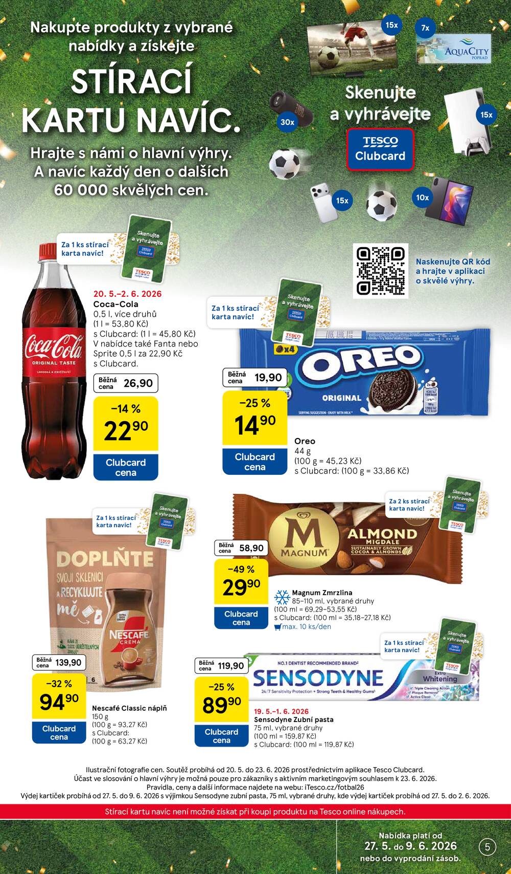 Tesco supermarkety od 27.5. do 2.6.2026