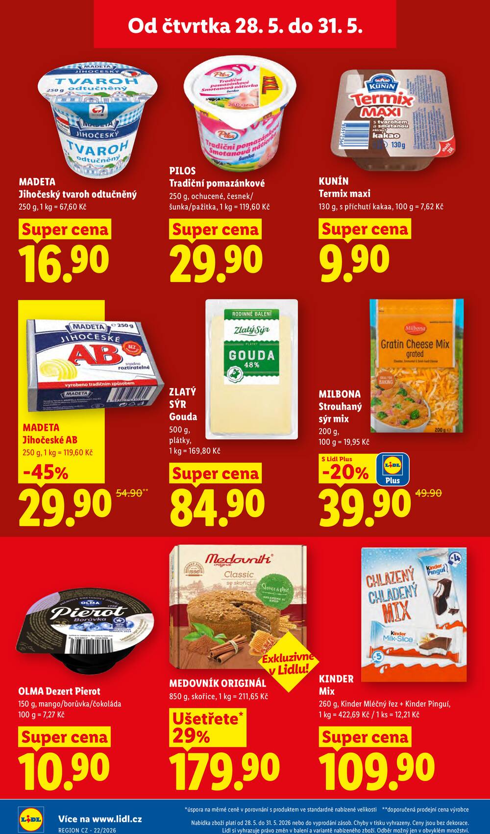 Lidl Čtvrtek od 28.5. do 31.5.2026