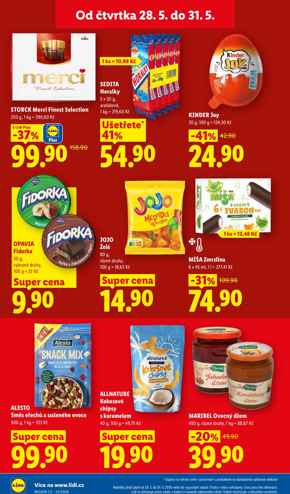 Lidl Čtvrtek od 28.5. do 31.5.2026