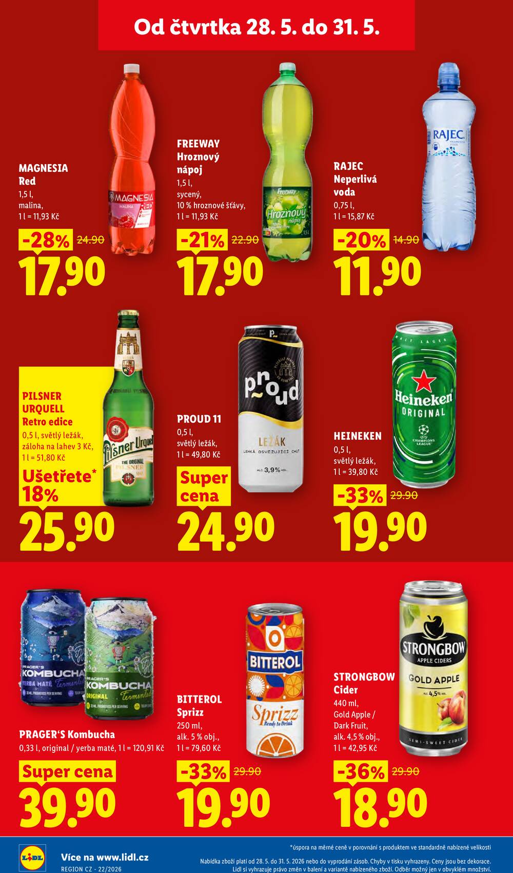 Lidl Čtvrtek od 28.5. do 31.5.2026