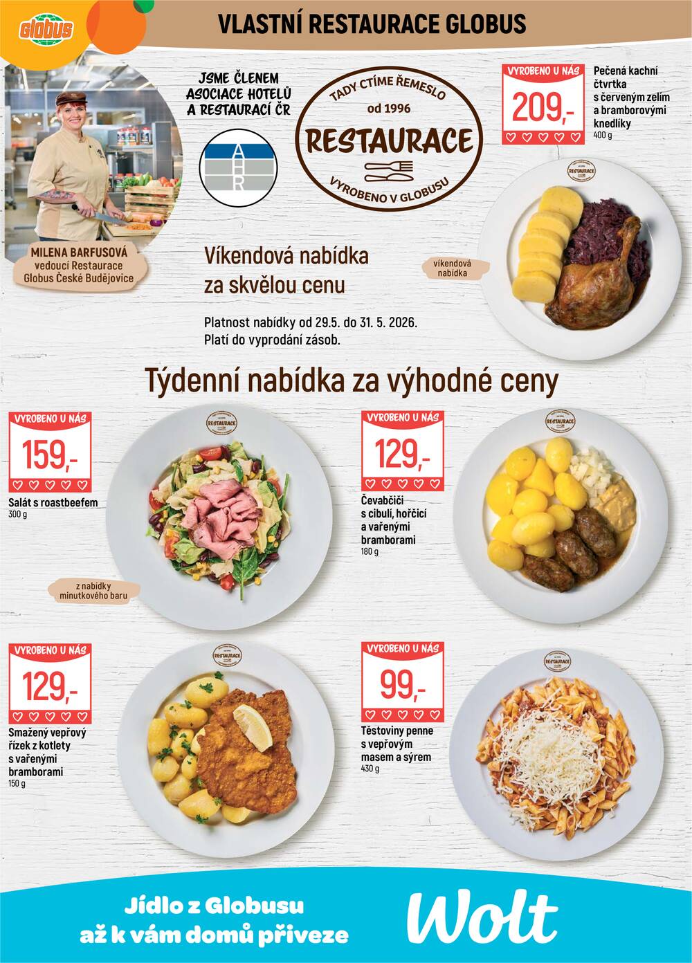 Akční leták Globus 27.5. - 2.6.2026 - Globus České Budějovice