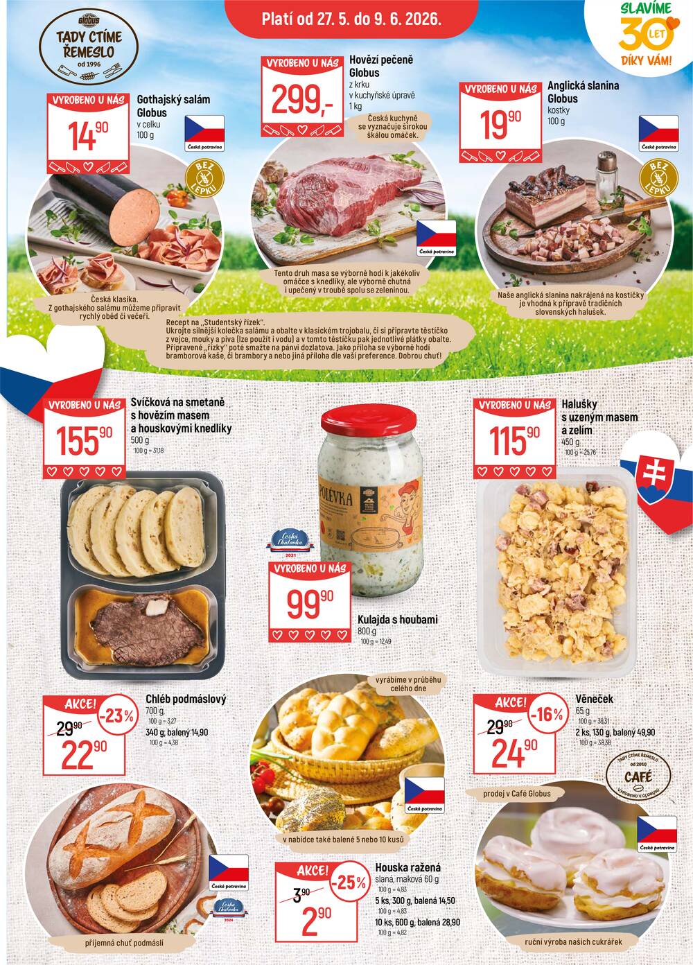 Akční leták Globus 27.5. - 9.6.2026 - Globus Liberec