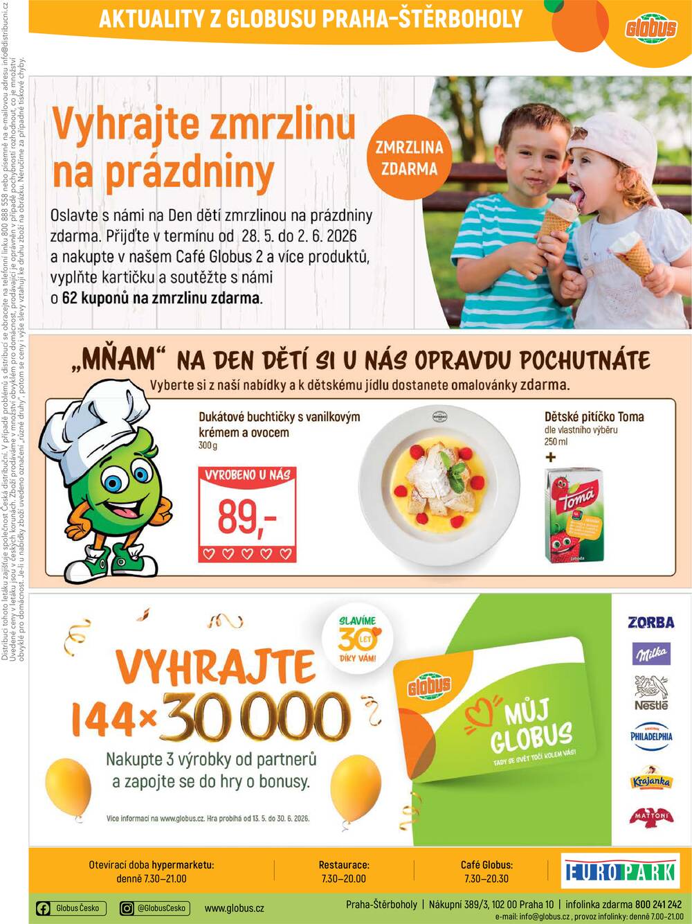 Akční leták Globus 27.5. - 2.6.2026 - Globus Praha - Štěrboholy