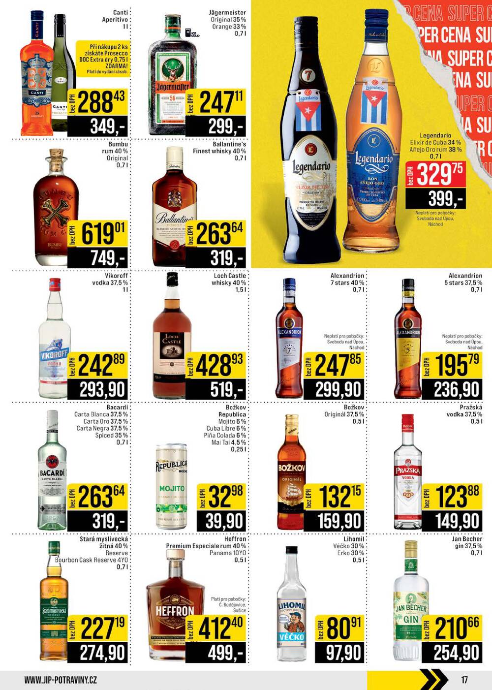 JIP Akční leták potraviny - České Budějovice, Most, Náchod, Sušice, Svoboda nad Úpou od 27.5. do 2.6.2026
