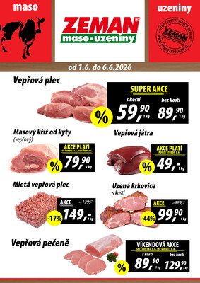 ZEMAN maso-uzeniny : 2 letáky