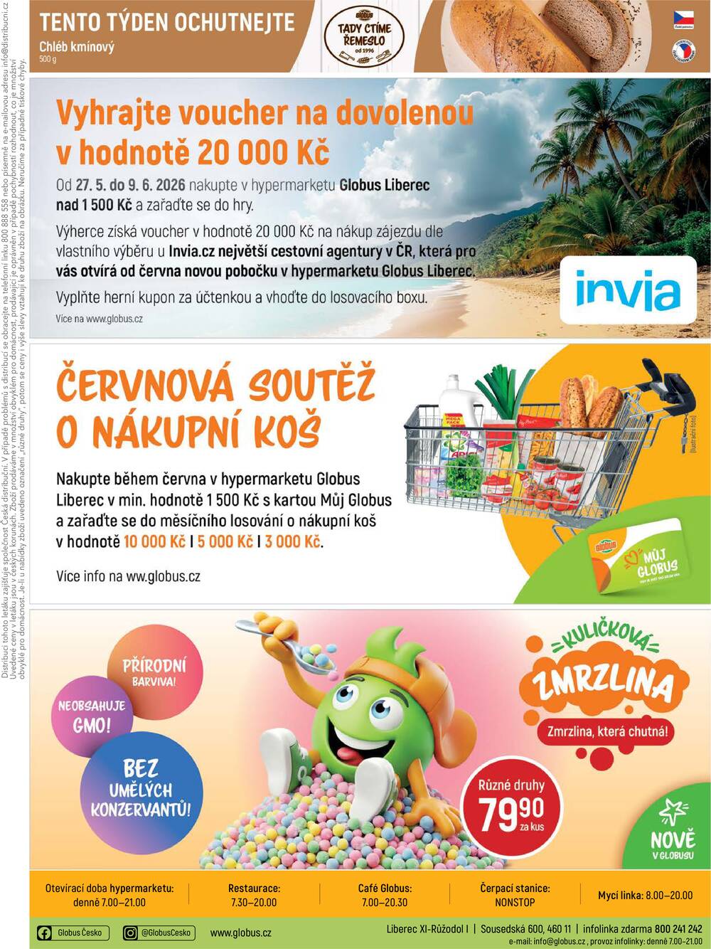 Akční leták Globus 3.6. - 9.6.2026 - Globus Liberec