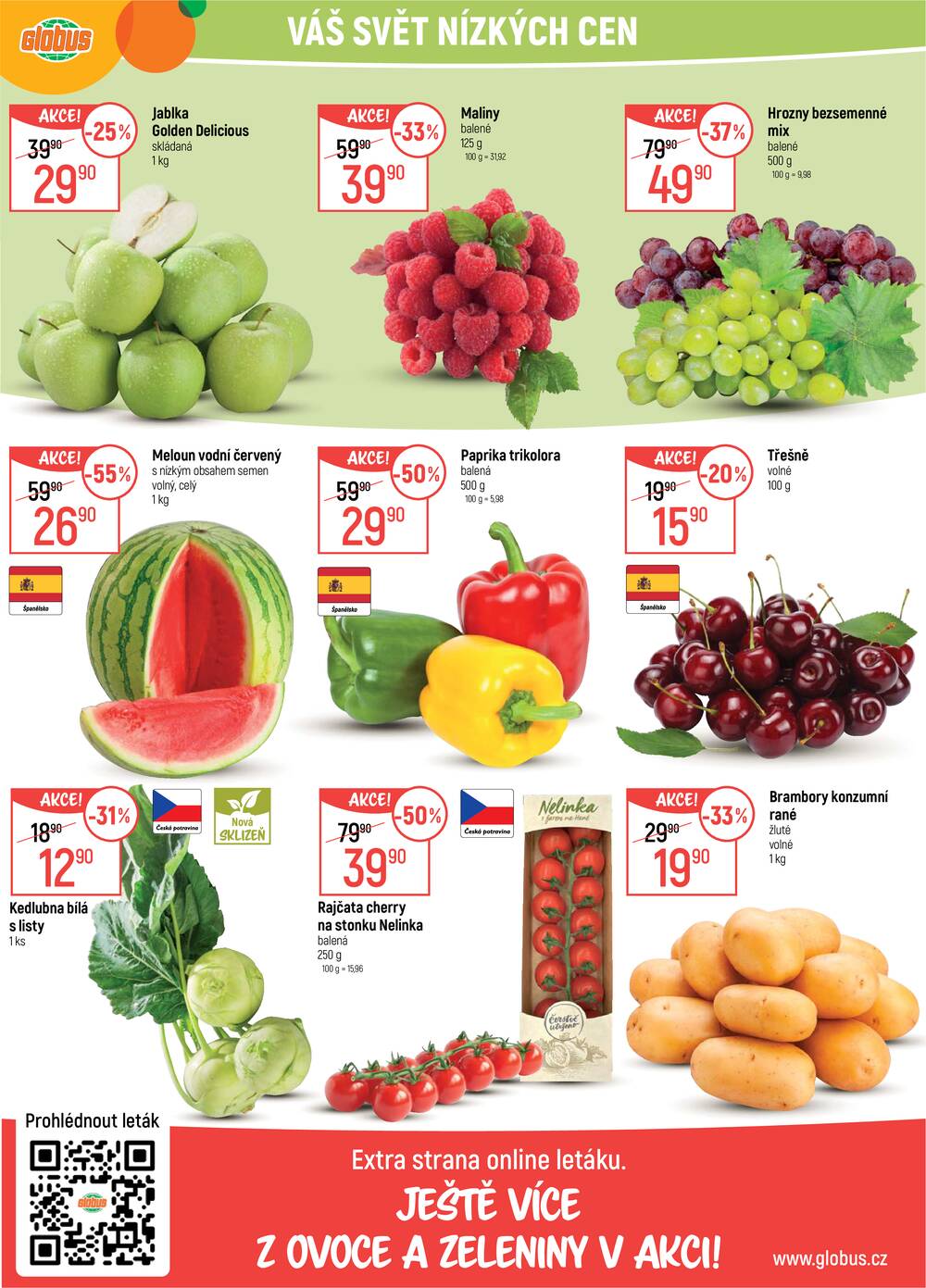 Akční leták Globus 3.6. - 9.6.2026 - Globus Chotíkov u Plzně