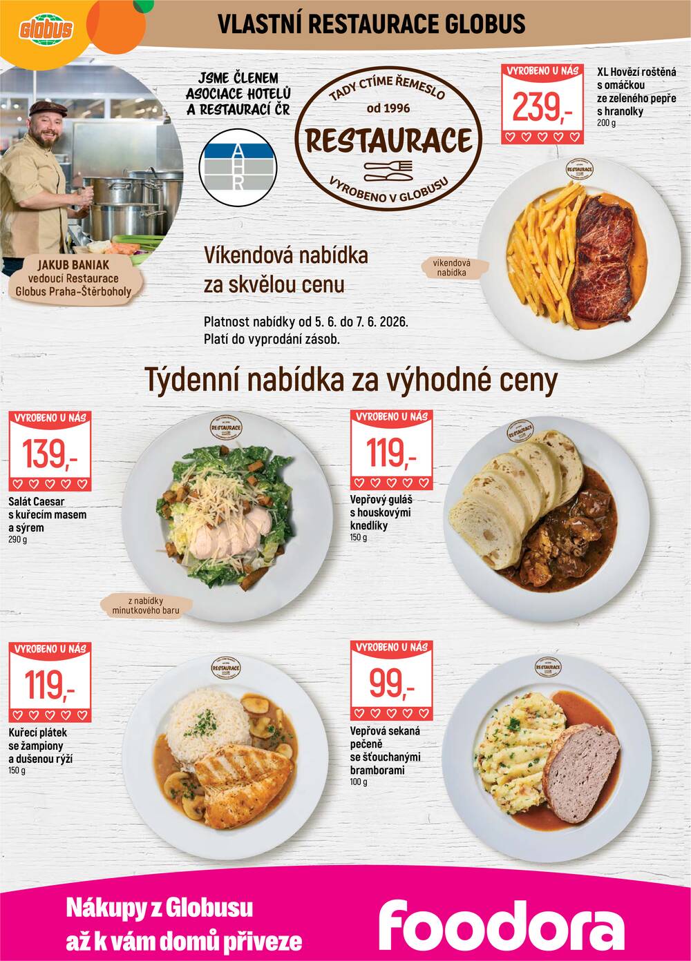 Akční leták Globus 3.6. - 9.6.2026 - Globus Praha - Štěrboholy