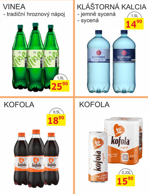 BENE Nápoje od 1.6. do 30.6.2026