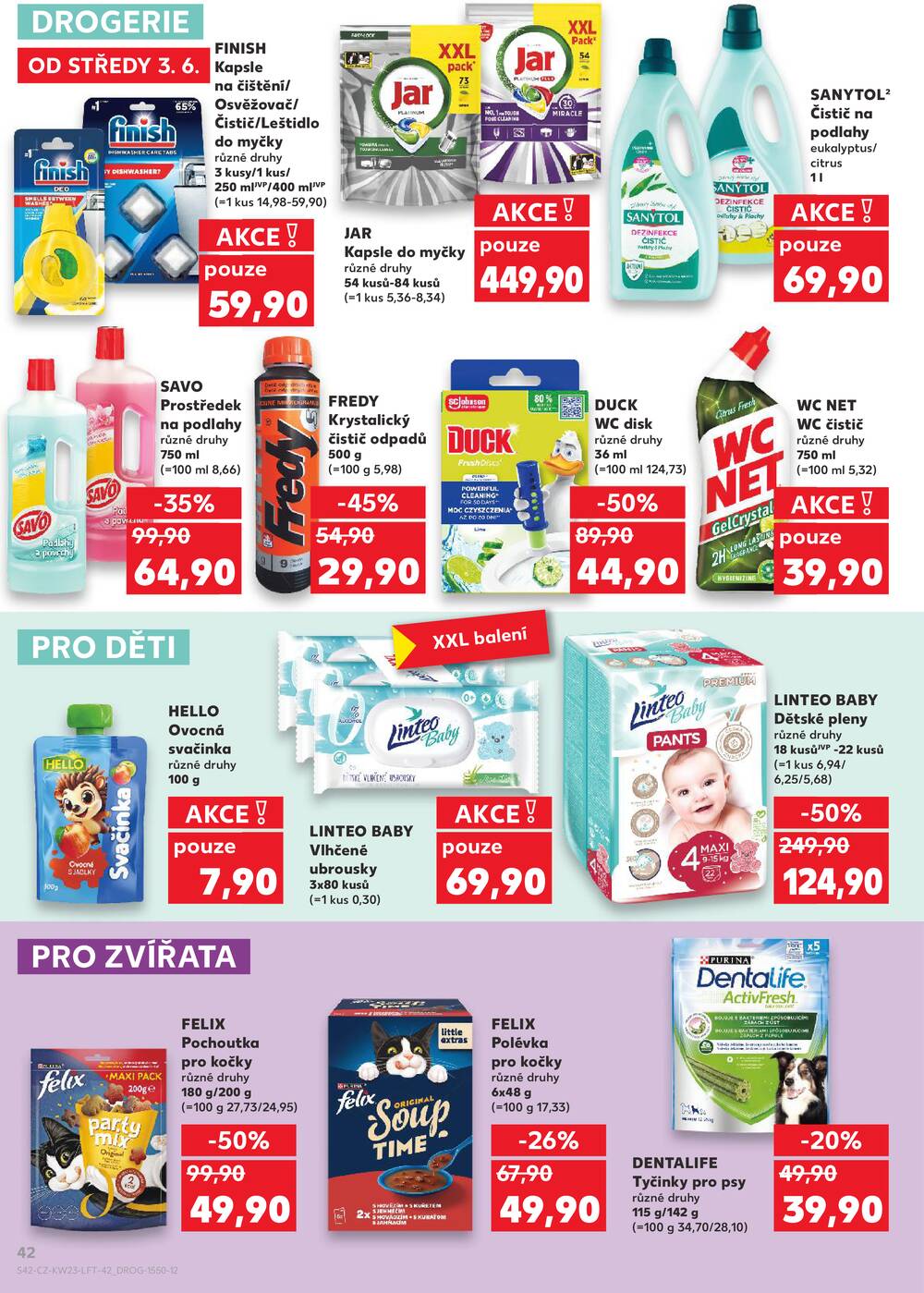 Leták Kaufland - Kaufland 3.6. - 9.6. - Kaufland - Praha - Horní Měcholupy - strana 42