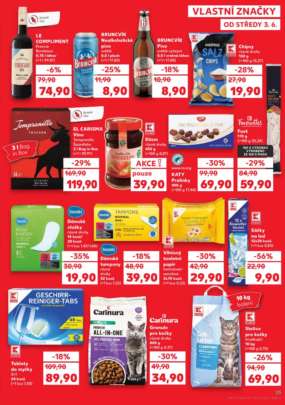 Leták Kaufland - Kaufland 3.6. - 9.6. - Kaufland - Praha 3 (Jarov) - strana 25