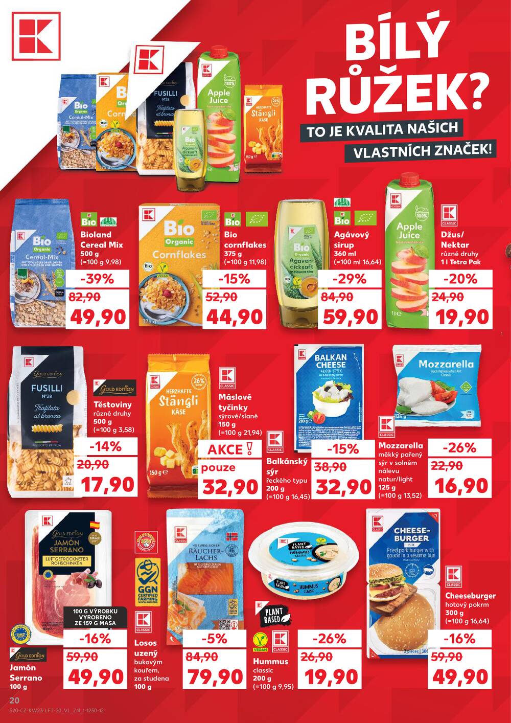 Leták Kaufland - Kaufland 3.6. - 9.6. - Kaufland - Praha 5 (Stodůlky) - strana 20