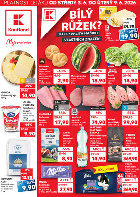 Leták Kaufland 3.6. - 9.6. - Kaufland České Budějovice II - Milady Horákové