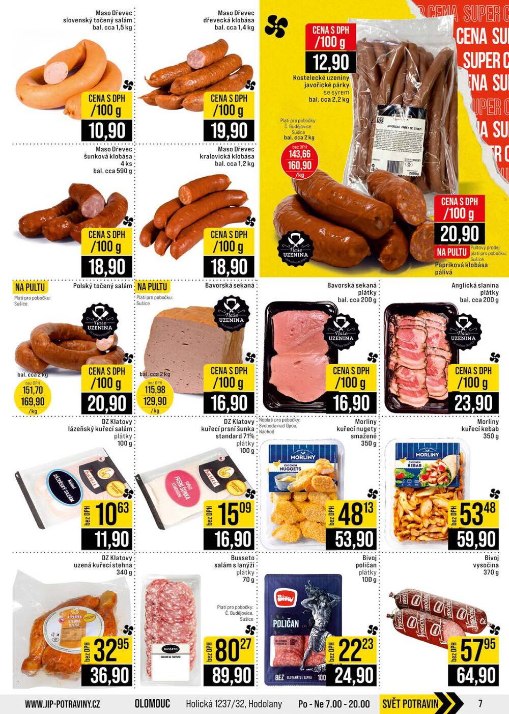 JIP Cash & Carry České Budějovice, Most, Náchod, Polička, Sušice a Svoboda nad Úpou od 3.6. do 9.6.2026