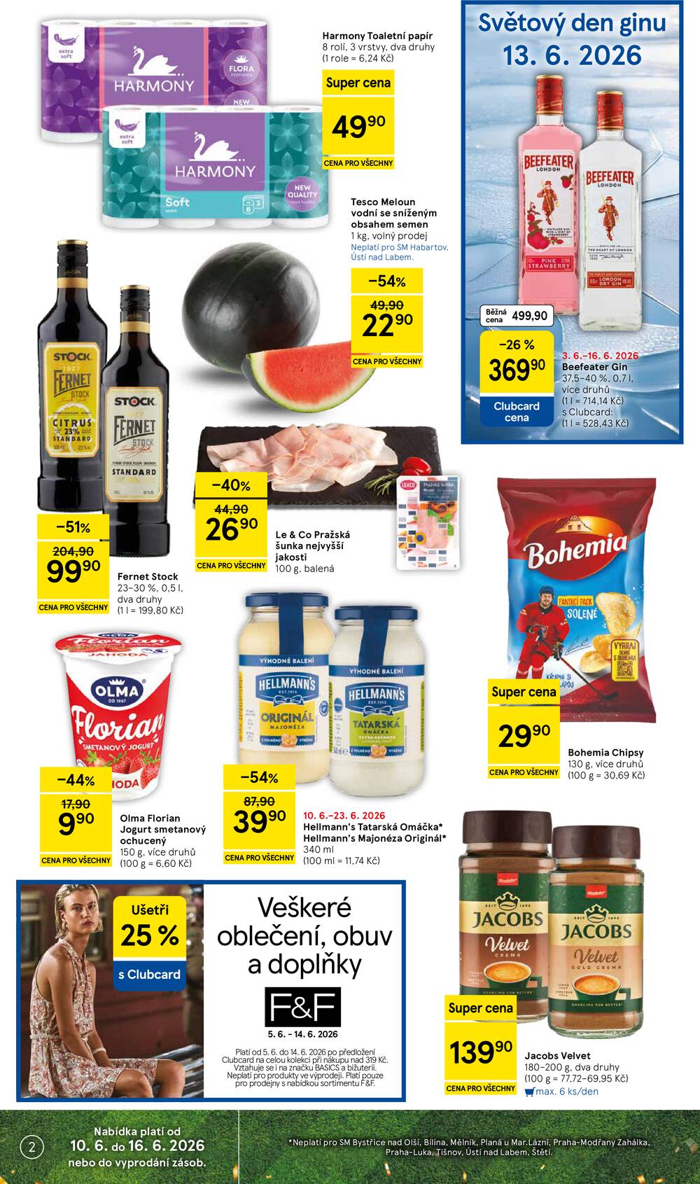 Tesco supermarkety od 10.6. do 16.6.2026