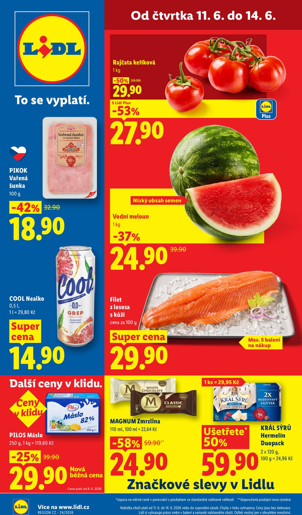 Lidl Čtvrtek od 11.6. do 14.6.2026