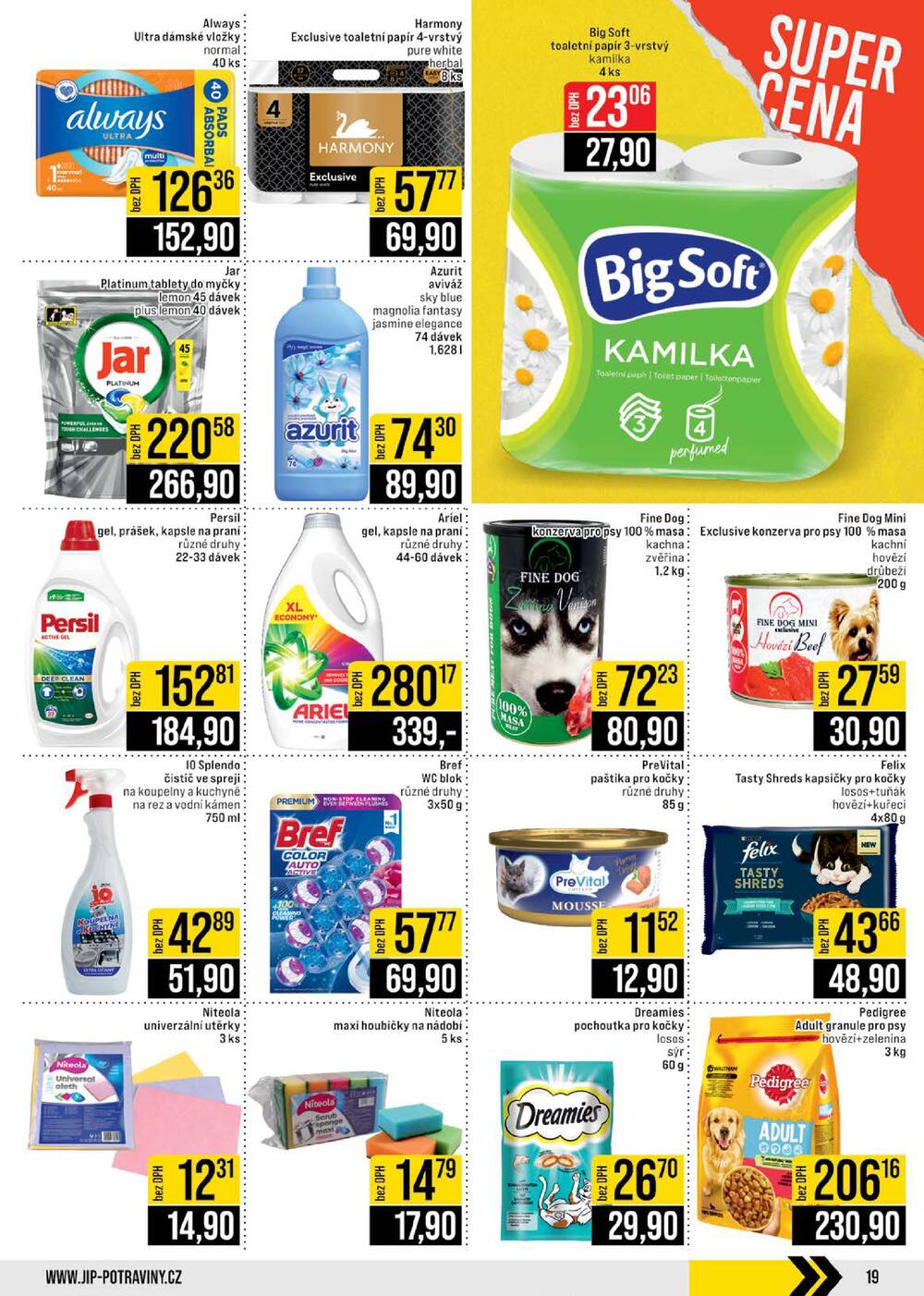 Leták JIP - JIP Cash & Carry Brno, Praha, Ostrava, Jilemnice, Pardubice, Ostrava, Karlovy Vary, Olomouc a Zlín od 10.6. do 16.6.2026 - strana 19
