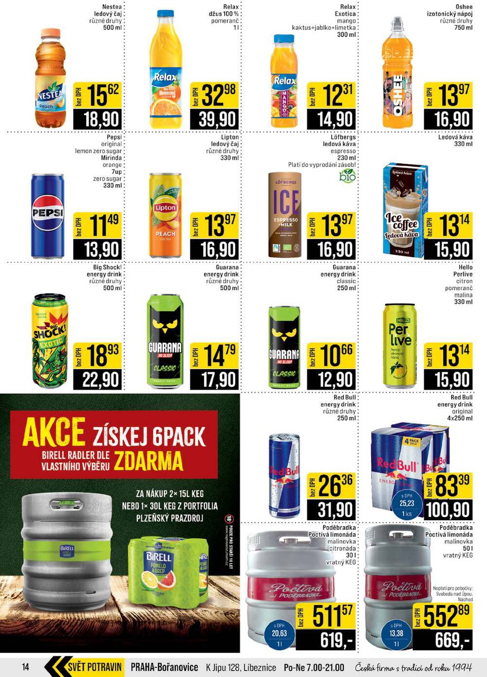 JIP Cash & Carry České Budějovice, Most, Náchod, Polička, Sušice a Svoboda nad Úpou od 10.6. do 16.6.2026