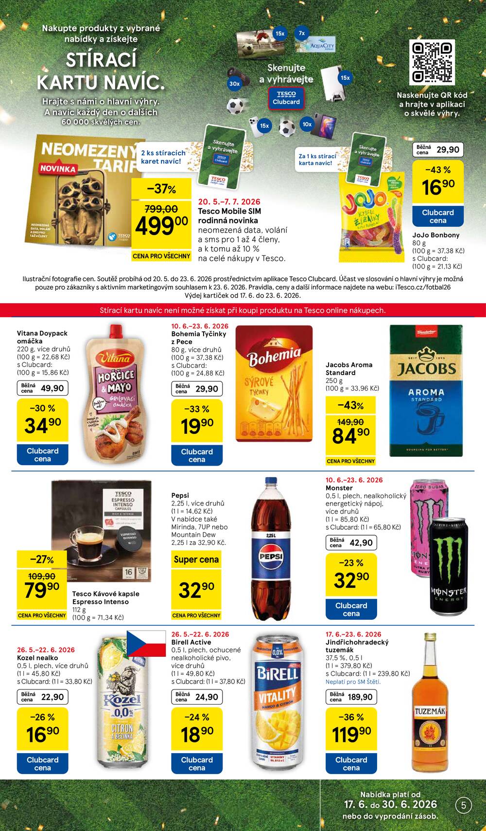 Tesco supermarkety od 17.6. do 23.6.2026