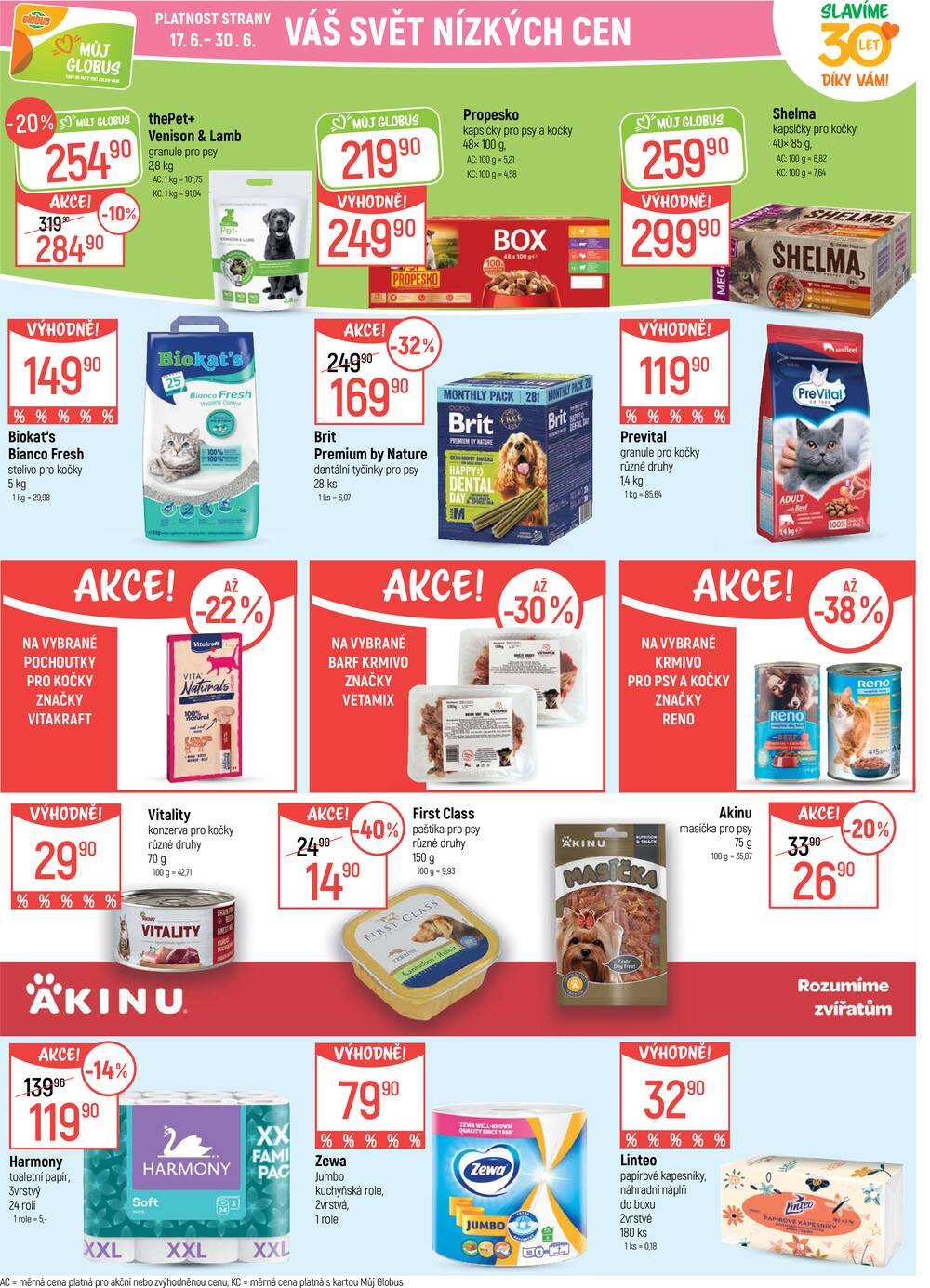 Akční leták Globus 17.6. - 23.6.2026 - Globus Chotíkov u Plzně