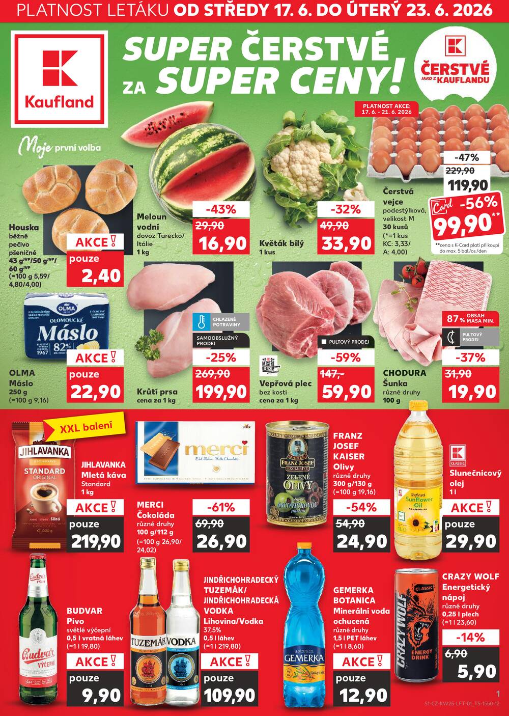 Leták Kaufland - Kaufland 17.6. - 23.6. - Kaufland - Čáslav - strana 1 Leták Kaufland - Kaufland 17.6. - 23.6. - Kaufland - Čáslav - strana 1