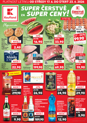 Leták Kaufland 17.6. - 23.6. - Kaufland - Benešov