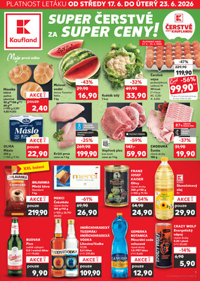 Leták Kaufland 17.6. - 23.6. - Kaufland - Kuřim