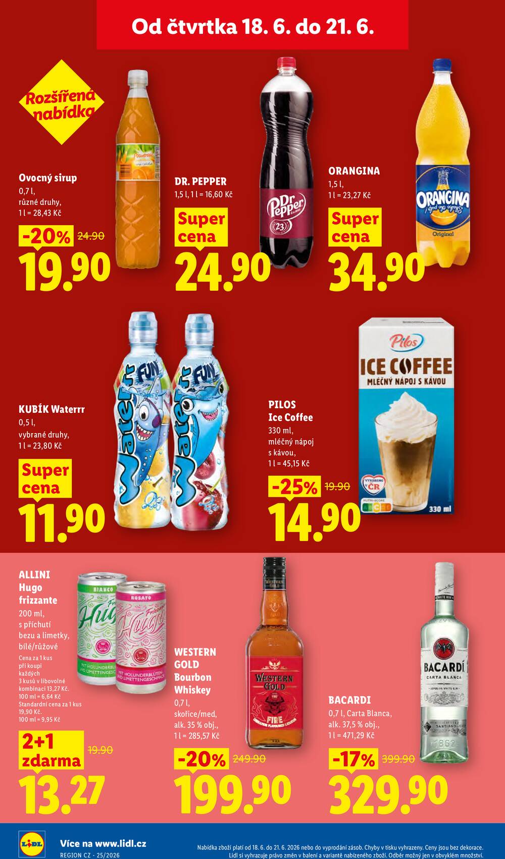 Lidl Čtvrtek od 18.6. do 21.6.2026