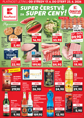 Leták Kaufland 17.6. - 23.6. - Kaufland - Opava - Kateřinky