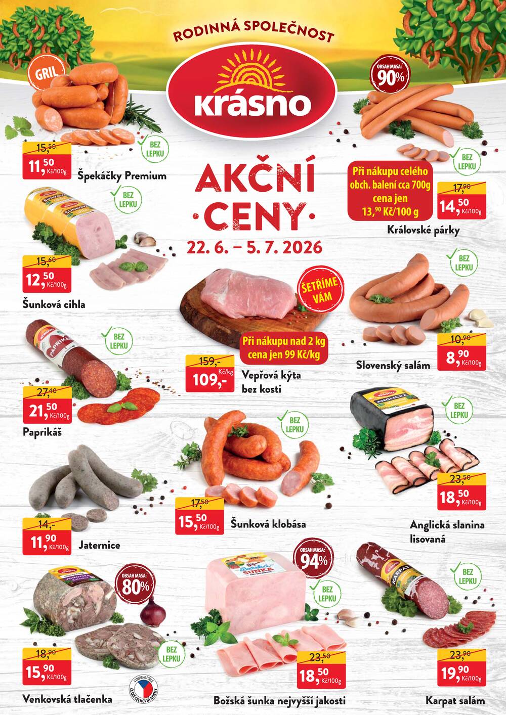 Krásno od 22.6. do 5.7.2026
