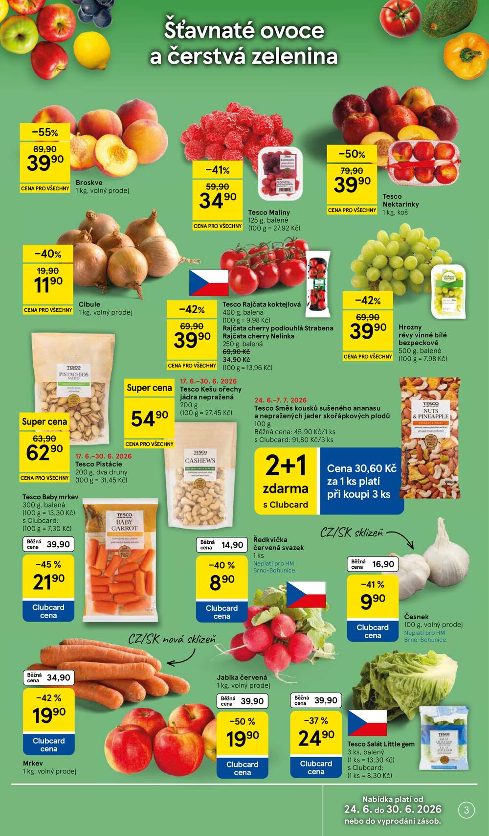 Tesco malé hypermarkety od 24.6. do 30.6.2026
