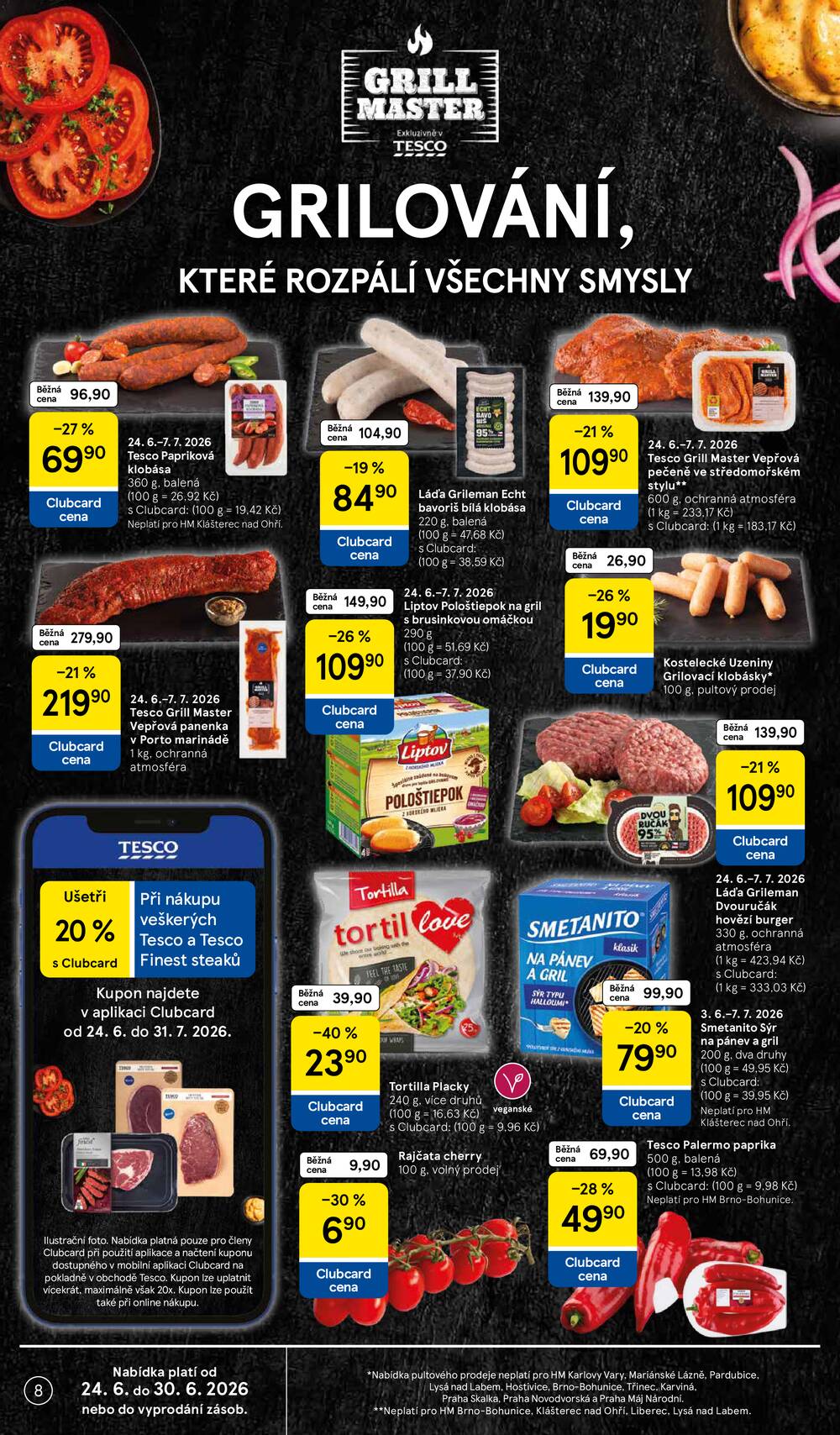 Tesco malé hypermarkety od 24.6. do 30.6.2026