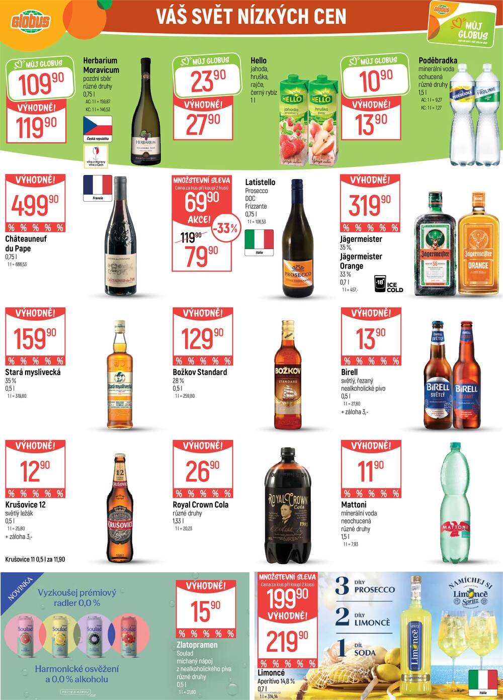 Akční leták Globus 24.6. - 30.6.2026 - Globus Praha - Štěrboholy