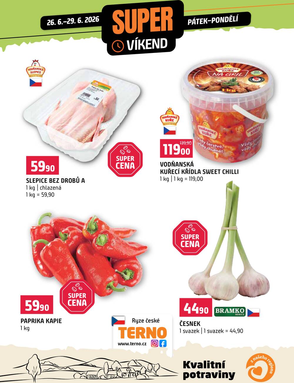 Leták Terno - Terno Víkendová akce od 26.6. do 29.6.2026 - strana 1