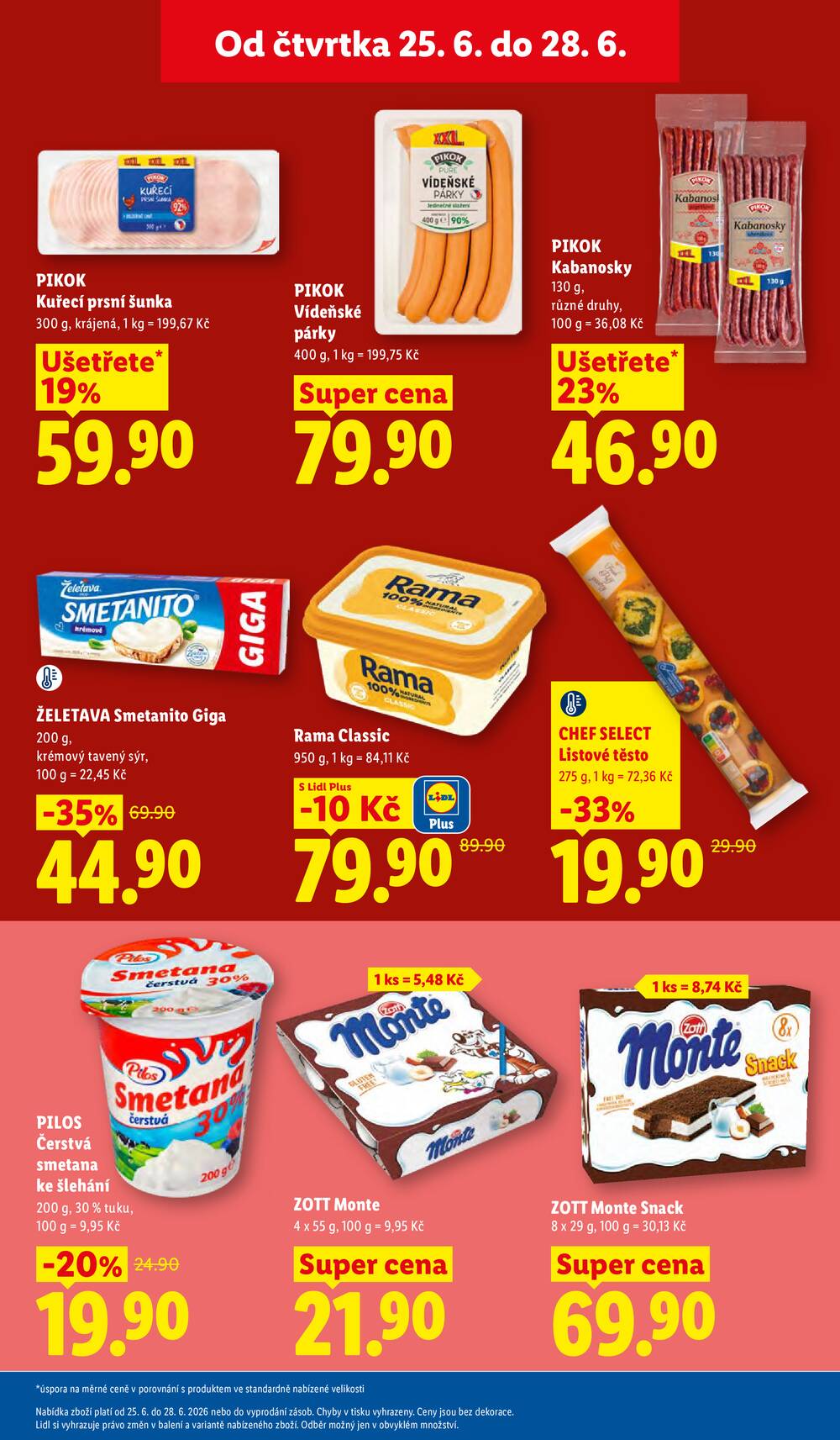 Lidl Čtvrtek od 25.6. do 28.6.2026