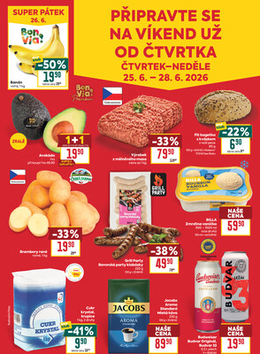 BILLA malý leták od 24.6. do 30.6.2026