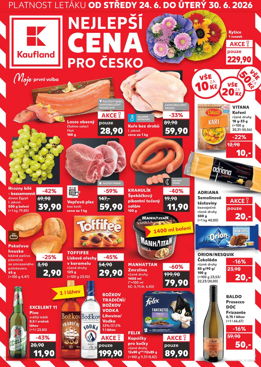 Kaufland 24.6. - 30.6. - Kaufland - Plzeň - Košutka
